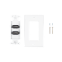 Placa de Pared de 2 Puertos HDMI Hembra a Hembra