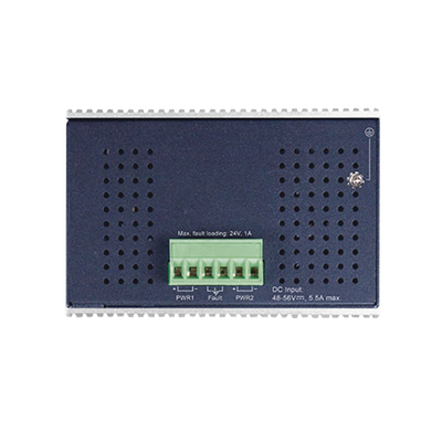 Switch Industrial PoE no administrable de 8 Puertos 10/100TX 802.3at,  Hasta 240 W, Combo TP / SFP Gigabit TP / SFP  (-40 ~ 75 grados C)