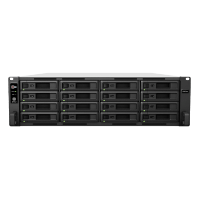 Servidor de Almacenamiento Synology RackStation RS4021xs+ | 16 Bahías | Procesador Intel Xeon D-1541 de 8 Núcleos | Memoria 16 GB Ampliable a 64 GB | RAID F1, 0, 1, 5, 6, 10 | 403,000 IOPS | 6,200 MB/s Lectura Secuencial | Energía Red