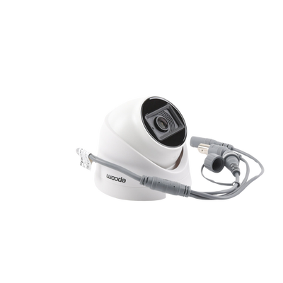 AUDIO POR COAXITRON / Domo TURBOHD 2 Megapixel (1080p) / Gran Angular 106° / Lente 2.8 mm / 20 mts IR EXIR / Interior / 4 Tecnologías / dWDR