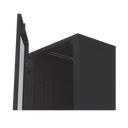 Gabinete para Telecomunicaciones Rack Estándar de 19", 42UR, 600 mm Ancho x 1000 mm Profundidad. Fabricado en Acero, Se envía el Gabinete Armado.