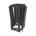 Gabinete Profesional para Telecomunicaciones de 19in, Instalación a Piso, 24UR, 600 mm Profundidad, Se envía el Gabinete Armado.