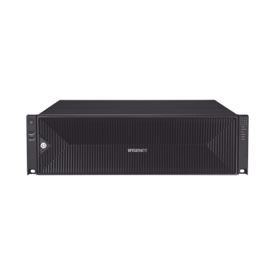 NVR de 64 canales /  Hasta 32 MP / H.265 & Wisestream / Procesamiento 400 Mbps / 3 Puertos de Red / Raid 5-6 / 16 bahias para disco duro (no incluidos)