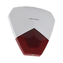 Sirena Estrobo Cableada Hikvision / Ideal para cualquier Panel de Alarma / Roja / 105 dB / Protección IP54
