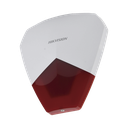 Sirena Estrobo Cableada Hikvision / Ideal para cualquier Panel de Alarma / Roja / 105 dB / Protección IP54