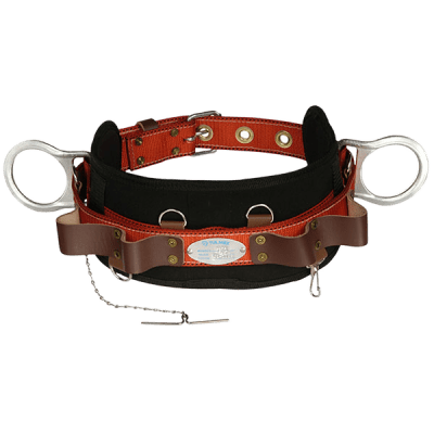 Cinturón de Liniero de Lujo, Fabricado en Poliéster, con 2 Anillos tipo D, Talla 44.