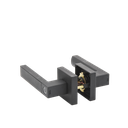 Manija Castelli Biométrica/ Acabado Negro / 30 usuarios/Para Puerta Izq o Derecha de 60-70mm