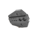 Mordaza para Plegar Conectores de Anillo en RG-58/U, RG-59/U, RG-142/U, RG-8/X en tamaños 0.052", 0.068", 0.100", 0.213" y 0.255".