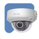 HiLook Series / Domo IP 4 Megapixel / 30 mts IR / Exterior IP67 / PoE / WDR 120 dB / Lente Motorizado 2.8-12 mm / IK10 / MicroSD