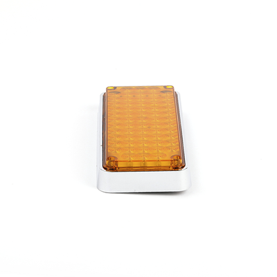 Luz de Advertencia de 7X3", Color Ámbar, Ideal para Ambulancias