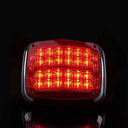 Luz de advertencia de 8 X 6", Color Rojo, SAE,  IP67, Ideal para Ambulancias