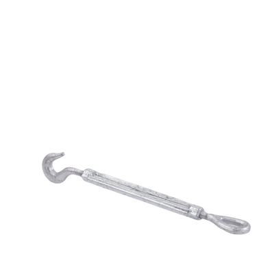 Tensor de 3/8" x 6" Acero Forjado OJO-GANCHO Galv. Inmersión en Caliente (Carga Max. 1000 lbs).