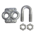 Nudo/ Perro/ Abrazadera Acero Forjado para Cable de 3/16" Galv. Inmersión en Caliente.