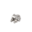 Nudo/ Perro/ Abrazadera Acero Forjado para Cable de 1/8", Acero Inoxidable.