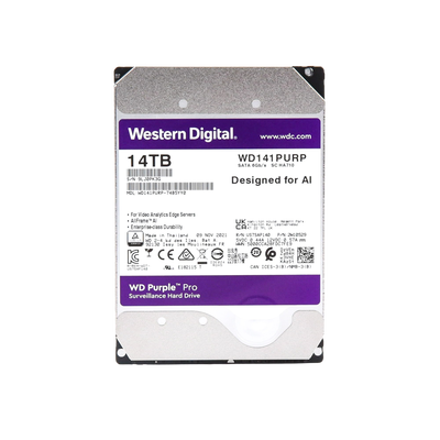 Disco duro WD de 14TB / 7200RPM / Optimizado para soluciones de video inteligente