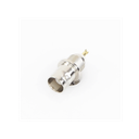 Conector BNC Hembra de Montaje Frontal D-Plano, Soldable, Rondana de Seguridad, Níquel/ Oro/ Delrin.