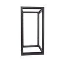 Rack Estándar 19" de 4 Postes, Acero, 24 Unidades, Profundidad Ajustable.
