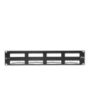 PATCH PANEL MAX VACIO ID VERTICAL UTP 48 PTOS PLANO 2U NEGRO