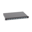 Distribuidor de Fibra Óptica, Con 12 Conectores LC Duplex (24 Fibras), Para Fibra Multimodo OM3/OM4, 1 UR