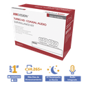 (MICRÓFONO INTEGRADO) KIT TURBOHD 5 Megapixel / DVR 4 Canales / 4 Cámaras Bala con Micrófono Integrado (exterior 2.8 mm) / Fuente de Poder / Accesorios de Instalación