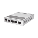 (CRS305-1G-4S+IN) Switch administrable Sistema Operativo Dual, puerto 1G Rj45, 4 puertos 10G SFP+ para Escritorio