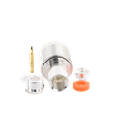 Conector N Macho de Rosca para RG-58/U, RG-142/U, Plata/ Oro/ Teflón.