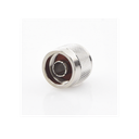 Conector N Macho Coaxial de Anillo Plegable para Cable RG-142/U, Niquel/ Oro/ Teflón.