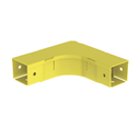 Ángulo Recto a 90º Horizontal con Tapa, Para Canaletas FiberRunner™ 2X2, Color Amarillo