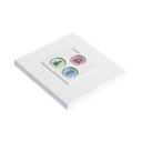 Modulo de 3 Botones iluminados con Lector RFID 125 KHz / Alarma / Cancelar y Código Azul / BUS RS485 / Compatible con NX0019/B, NX1021 y NX0015