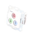 Modulo de 3 Botones iluminados con Lector RFID 125 KHz / Alarma / Cancelar y Código Azul / BUS RS485 / Compatible con NX0019/B, NX1021 y NX0015