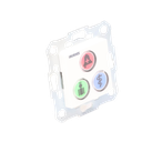 Modulo de 3 Botones iluminados con Lector RFID 125 KHz / Alarma / Cancelar y Código Azul / BUS RS485 / Compatible con NX0019/B, NX1021 y NX0015