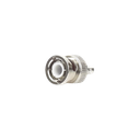 Conector BNC Macho de Anillo Plegable para Cable LMR-195, RG-58/U, RG-142, Níquel/ Oro/ Teflón.