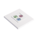 Modulo de 3 Botones iluminados para habitación de Hospital / Alarma / Cancelar y Código Azul / BUS RS485 / Compatible con NX0019/B, NX1021 Y NX0015