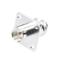 Conector N Hembra, montaje con 4 perforaciones a 18 mm.
