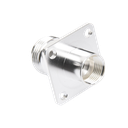 Conector N Hembra, montaje con 4 perforaciones a 18 mm.