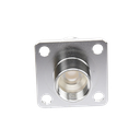 Conector N Hembra, montaje con 4 perforaciones a 18 mm.