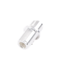 Adaptador Doble N Hembra para Chasis de Montaje Frontal en Doble D Plano y Cuerpo Plateado.