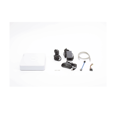 NVR 4 Megapixel (Compatible con Cámaras ACUSENSE) / 4 canales IP / 4 Puertos PoE /1 Bahía de Disco Duro / Salida de Vídeo Full HD