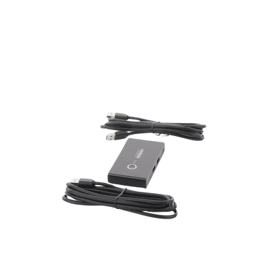 Conmutador USB para Compartir 4 Puertos USB 3.0 a 2 PC Ìs | Cambio Mediante Botón | Incluye Dos Cables USB de 1.5 m | ABS | Permite que 2 Usuarios Compartan 4 Dispositivos Periféricos USB3.0, como una impresora, un escáner, etc.