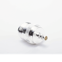Conector N Hembra de Anillo Plegable para Cables RG-58/U, Níquel/ Oro/ Teflón.