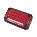 Luz de Advertencia de 7X4", Color Rojo, Con Luz de Trabajo, Ideal para Ambulancias