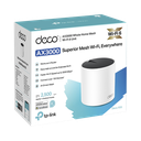 Router Inalámbrico MESH Interior para Hogar / Doble Banda Wi-Fi 6 AX3000 Mbps / 3 Puerto Gigabit WAN/LAN / 2 Antenas Internas / Administración Mediante la App Deco (iOS, Android) / Protección HomeShield