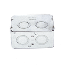 Caja (Chalupa) Multigang de 1 Gang/ Profundidad de 2-1/2 Pulgadas (6.35 cm)/ 8 TKO (1/2 y 3/4).