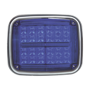 Luz de advertencia de 8 X 6", Color Azul, SAE,  IP67, Ideal para Ambulancias