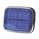 Luz de advertencia de 8 X 6", Color Azul, SAE,  IP67, Ideal para Ambulancias