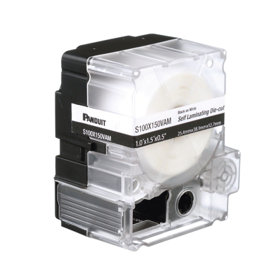 Casete de 125 Etiquetas Autolaminadas para Cables 8-4 AWG 1 x 2.25 Pulgadas (25.4 x 57.15 mm)