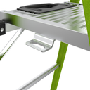 Escalera de Aluminio + Fibra de Vidrio de 1.8m con Soporte para Herramienta. !La Más Liviana del Mundo! (SKU:15406-001)