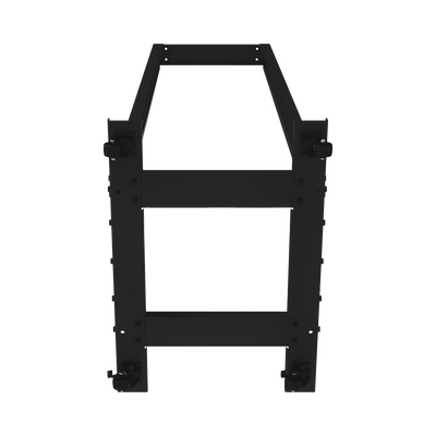 Rack Móvil de Acero de 2 Postes, 45 UR, Incluye 4 Ruedas Uso Rudo.
