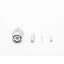 Conector TNC Macho de Anillo plegable  para cables RG-174/U, BELDEN 8216.