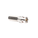 Conector BNC Macho de Ensamble Roscable (Hex.) en Sentido de las Manecillas de Reloj para Cable Coaxial RG-59/U, Níquel/ Oro/ Delrin.